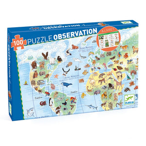 DJECO observation puzzle animals 5 yrs+/ 100 pcs