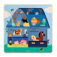 DJECO puzzle 3 layers chez moo 18 months