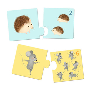 DJECO puzzle duo articulo animals 2 yrs+