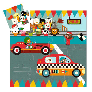 DJECO puzzle racing car 3 yrs / 16 pcs