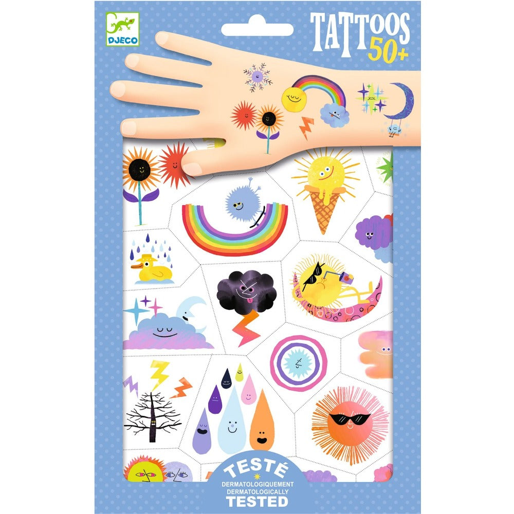 Djeco Weather Emojis Tattoos Djeco Weather Emojis Tattoos