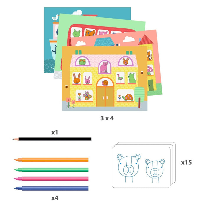 DJECO tracing drawing set 5 yrs+
