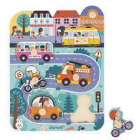 JANOD button puzzle in the city 18 months +