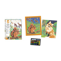 JANOD painting by numbers Woodland animals 7yrs+