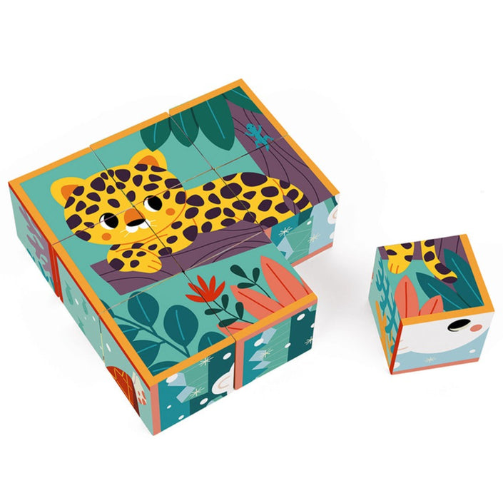 JANOD x WWF block puzzle animals 2 yrs+ / 9 pcs