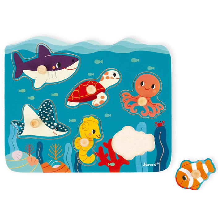 JANOD x WWF button puzzle ocean 18 months+