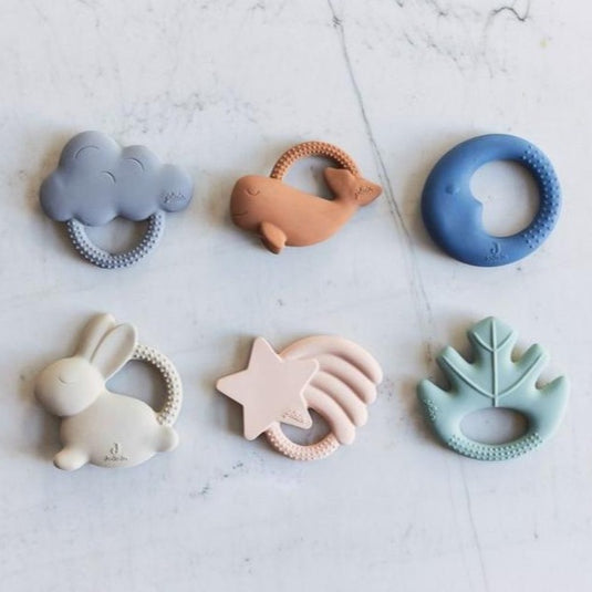 Jollein teether moon jeans blue