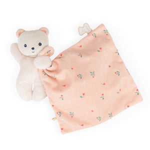 Kaloo cuddle cloth bear Carre Douceur pink