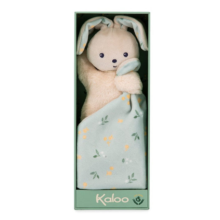 Kaloo cuddly cloth rabbit Carre Douceur green