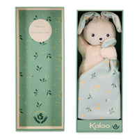 Kaloo cuddly cloth rabbit Carre Douceur green