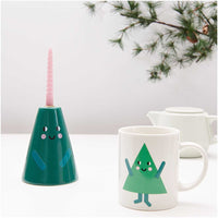 Candlestick Christmas tree 11.5 cm