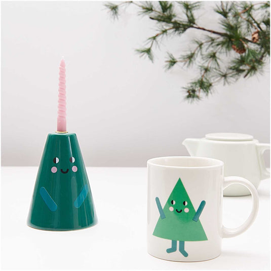 Candlestick Christmas tree 11.5 cm