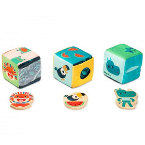 Lilliputiens activities cubes animals 1+