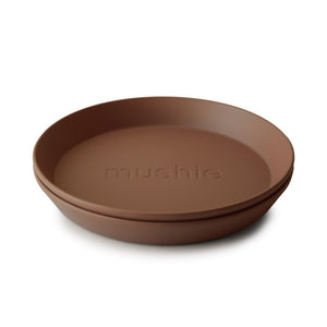 Mushie plates caramel