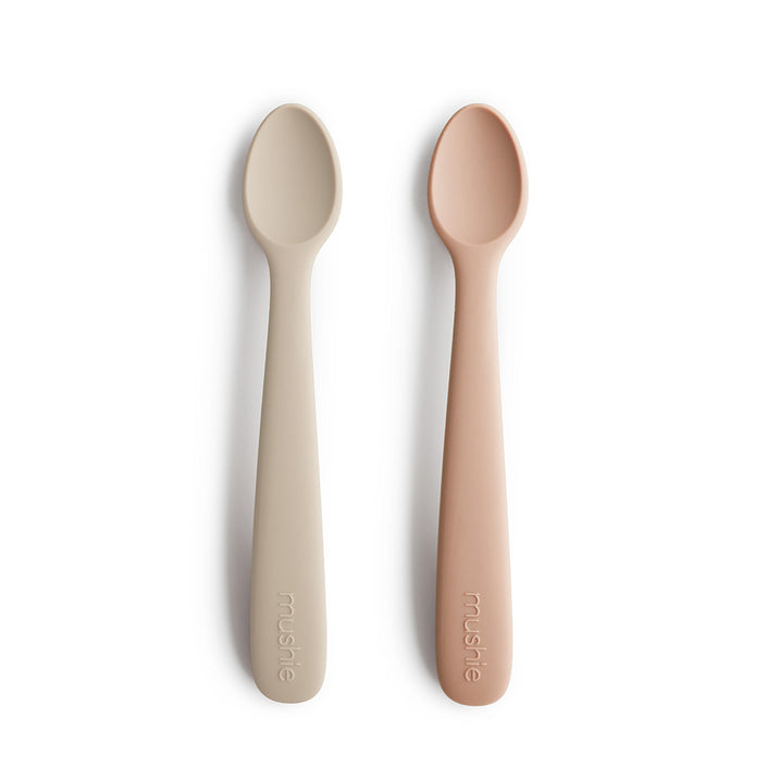Mushie baby spoons blush sand