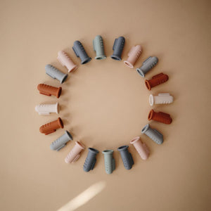 Mushie baby toothbrush sand blue