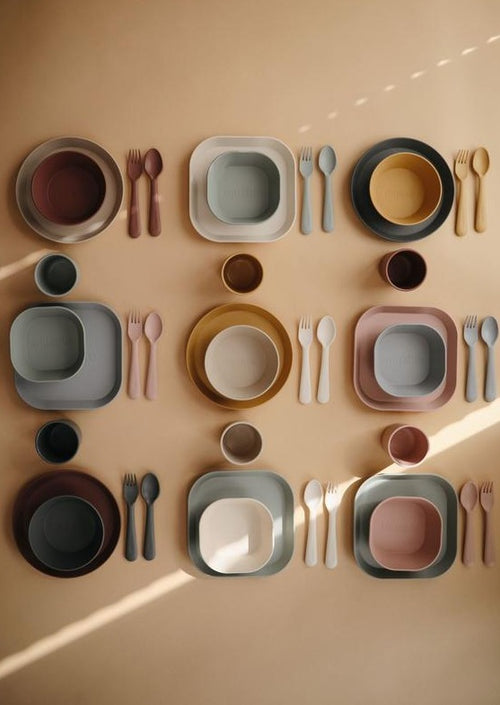 Mushie cutlery set ivory