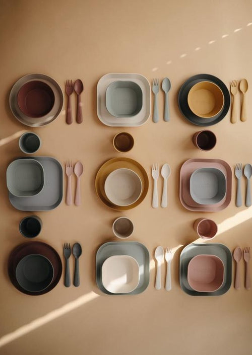 Mushie cutlery set mustard