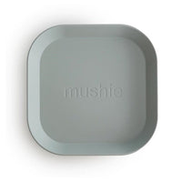 Mushie plates sage