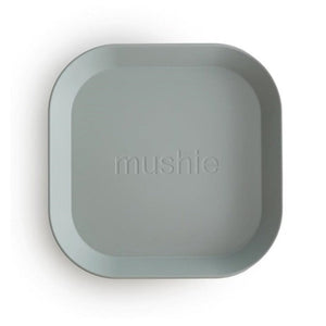 Mushie plates sage