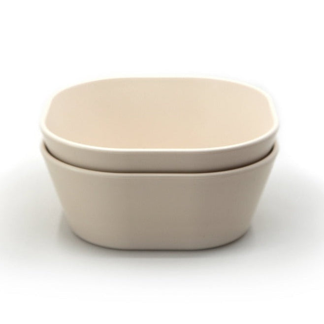 Mushie bowls ivory