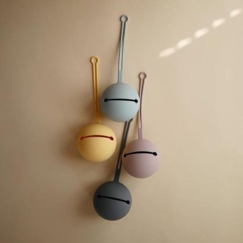 Mushie pacifier holder lilac