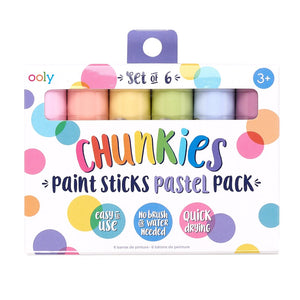OOLY chunkies paint sticks paint sticks pastel 6 pcs 3 yrs+