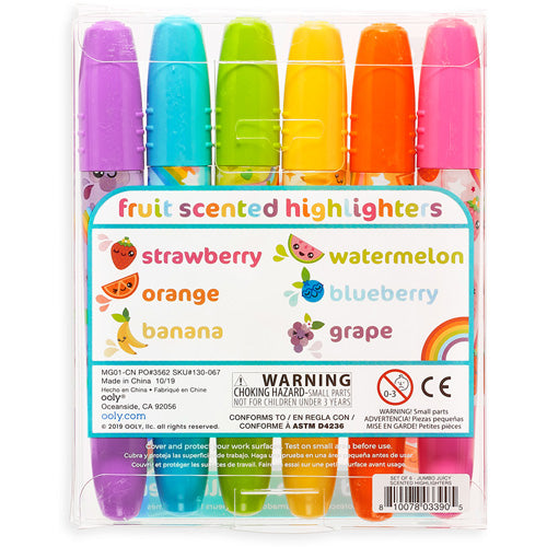 OOLY neon scent markers 6 pcs 3 yrs+