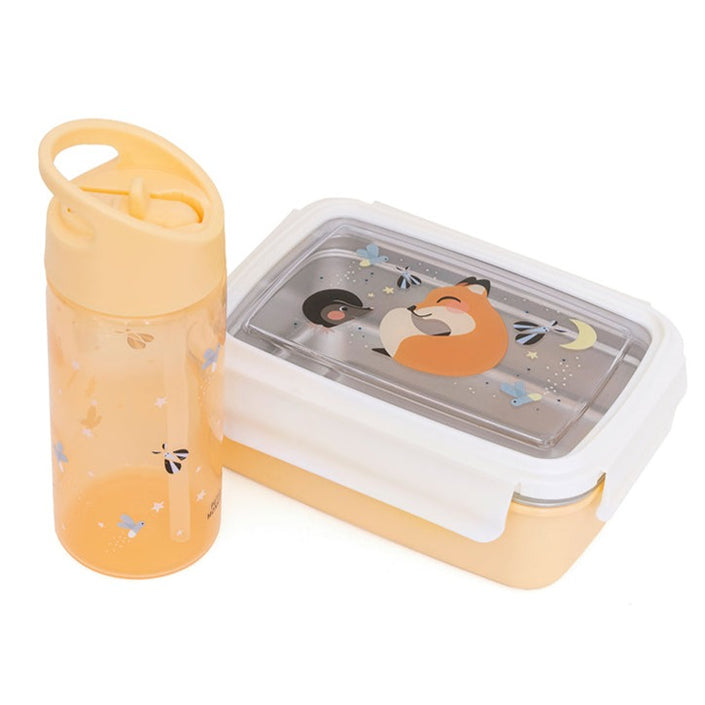 Petit Monkey drinking bottle fox & fireflies