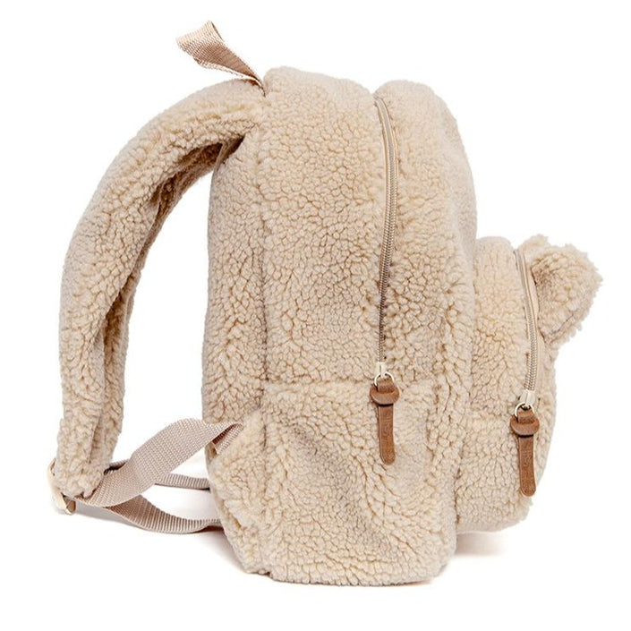 Petit Monkey children's backpack teddy bear sand