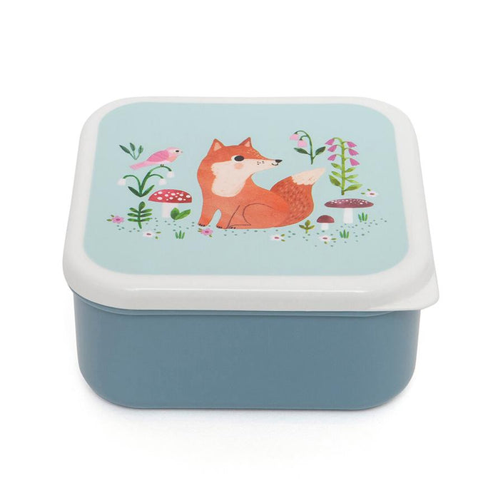 Petit Monkey snack box set woodland blue 12 x 12 cm