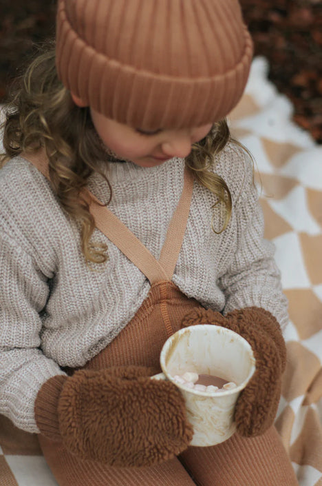 Silly Silas footless tights wool cappuchino 6-12 m