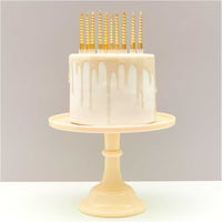 Spiral candles gold 10 cm set of 10