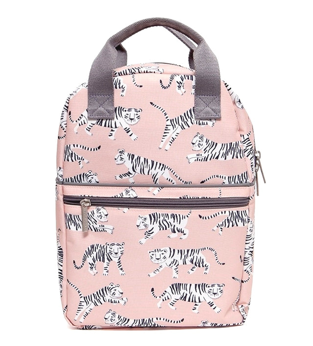 Petit Monkey children's backpack tiger white L