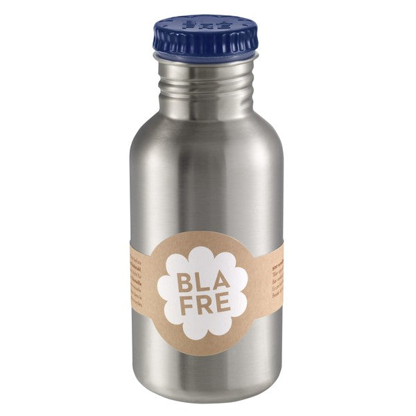 BLAFRE drinking bottle stainless steel navy blue 500 ml