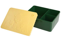 BLAFRE lunch box polar bear dark green soft yellow