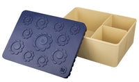 BLAFRE lunch box flower soft yellow navy