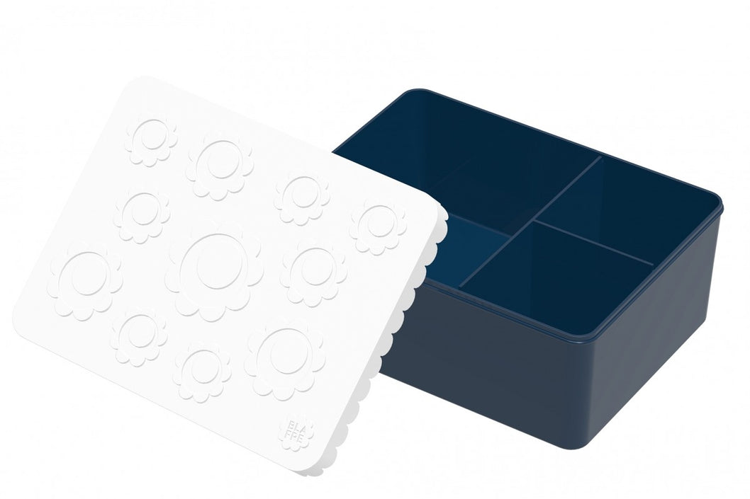 BLAFRE lunch box flower navy white