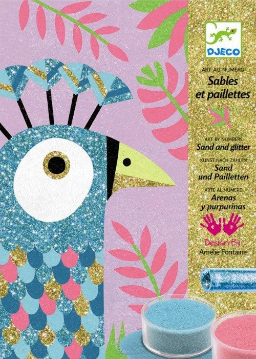 DJECO glitter sand birds 7 yrs+