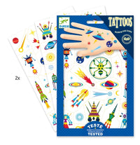 DJECO glow in the dark tattoos Space Oddity