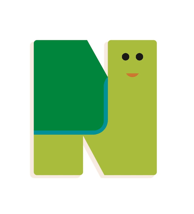 DJECO wooden letter designed animal N