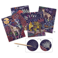 DJECO scratch foil cards Nature 7 yrs+