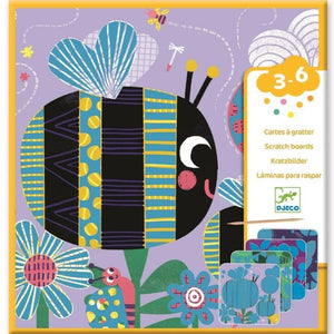 DJECO scratch cards All animals 3 yrs+