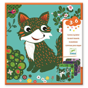 DJECO scratch cards Small animals 3 yrs+