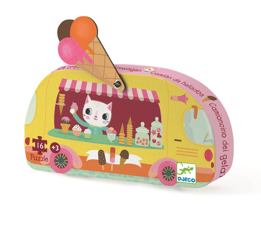 DJECO puzzle ice cream truck 2 yrs / 16 pcs
