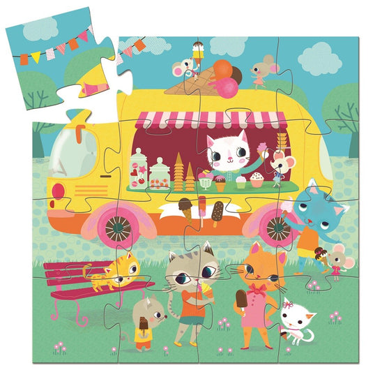 DJECO puzzle ice cream truck 2 yrs / 16 pcs