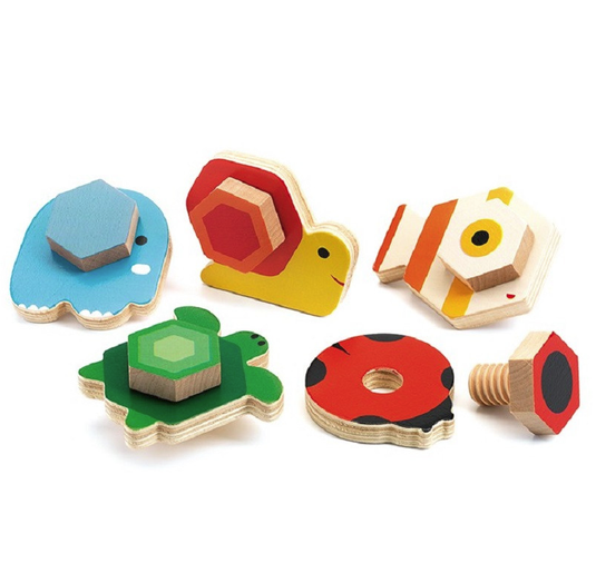 DJECO screw animals Tournabasic 2 yrs+