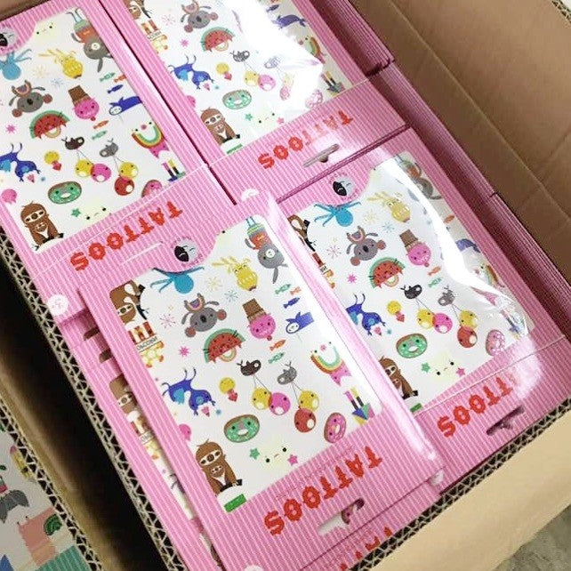 Petit Monkey glow in the dark tattoos Koala crazyness