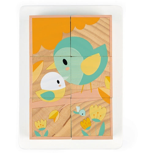 JANOD block puzzle Animals 12 months+ / 6 pcs