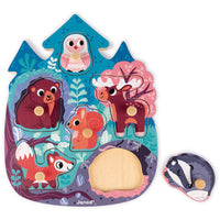 JANOD button puzzle forest 18 months +